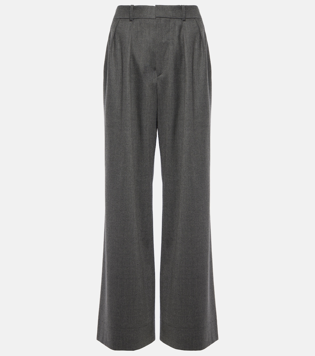 Pantalon ample à taille basse en laine | Wardrobe.NYC