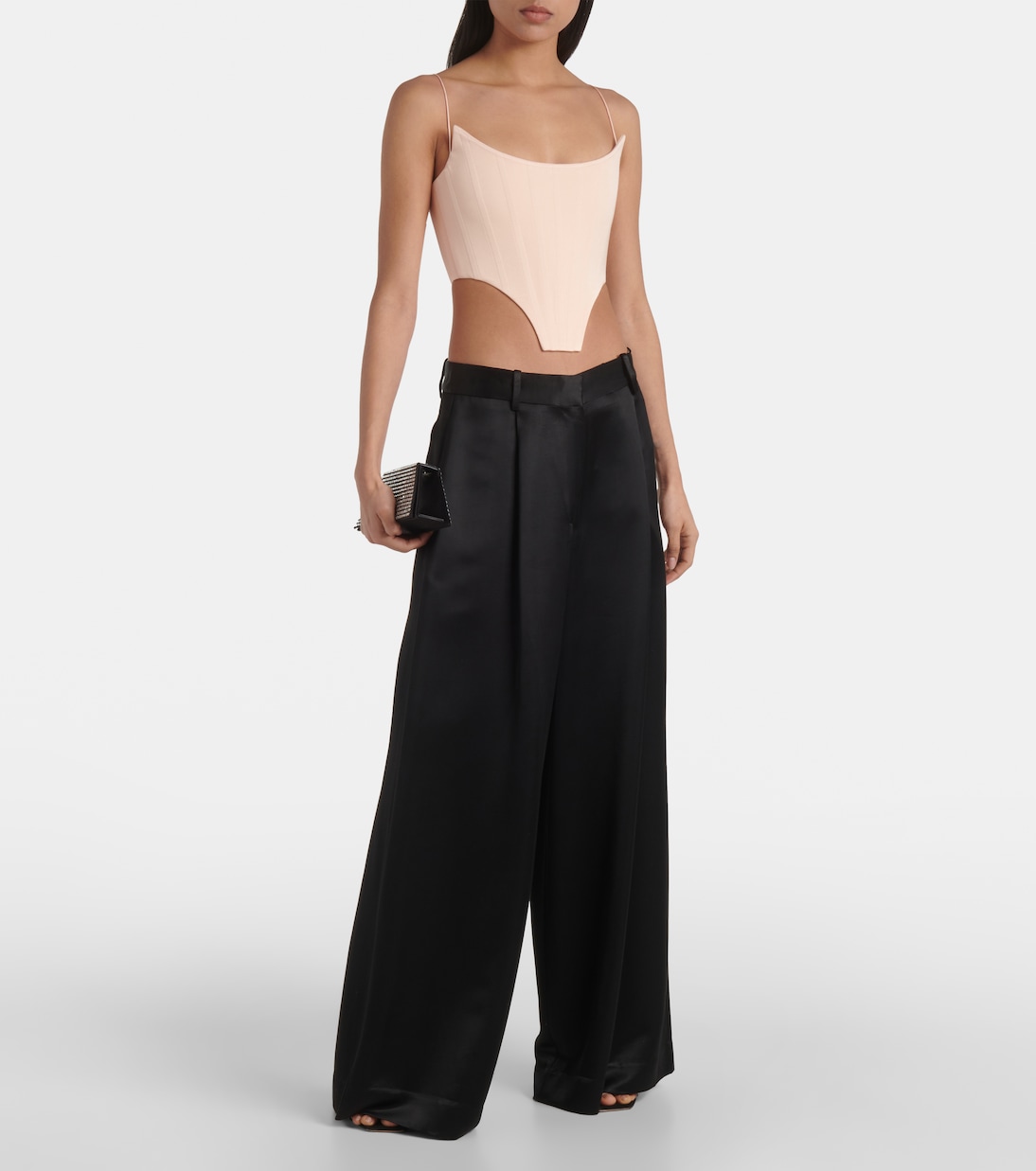 Bustier-Top aus Satin | Alex Perry