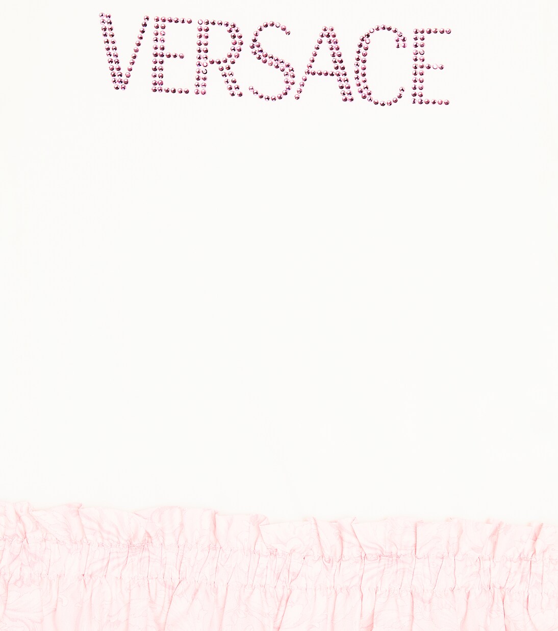 Logo cotton-blend dress | Versace Kids
