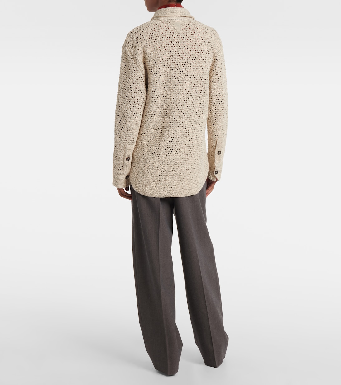 Chemise en crochet de coton | Bottega Veneta