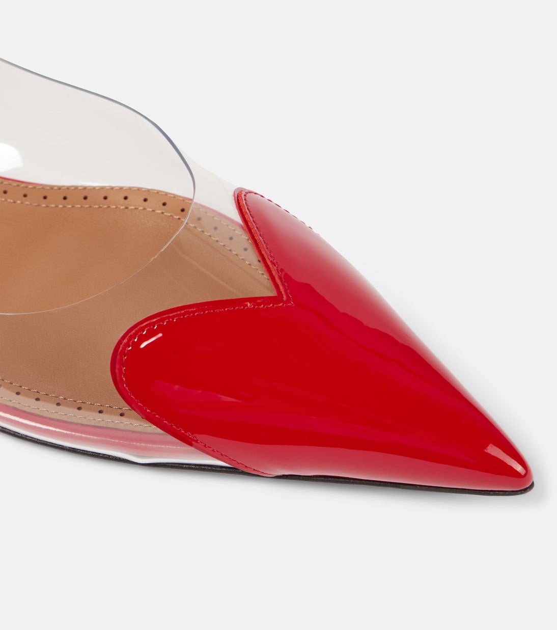 Le Cœur patent leather and PU slingback flats | Alaïa