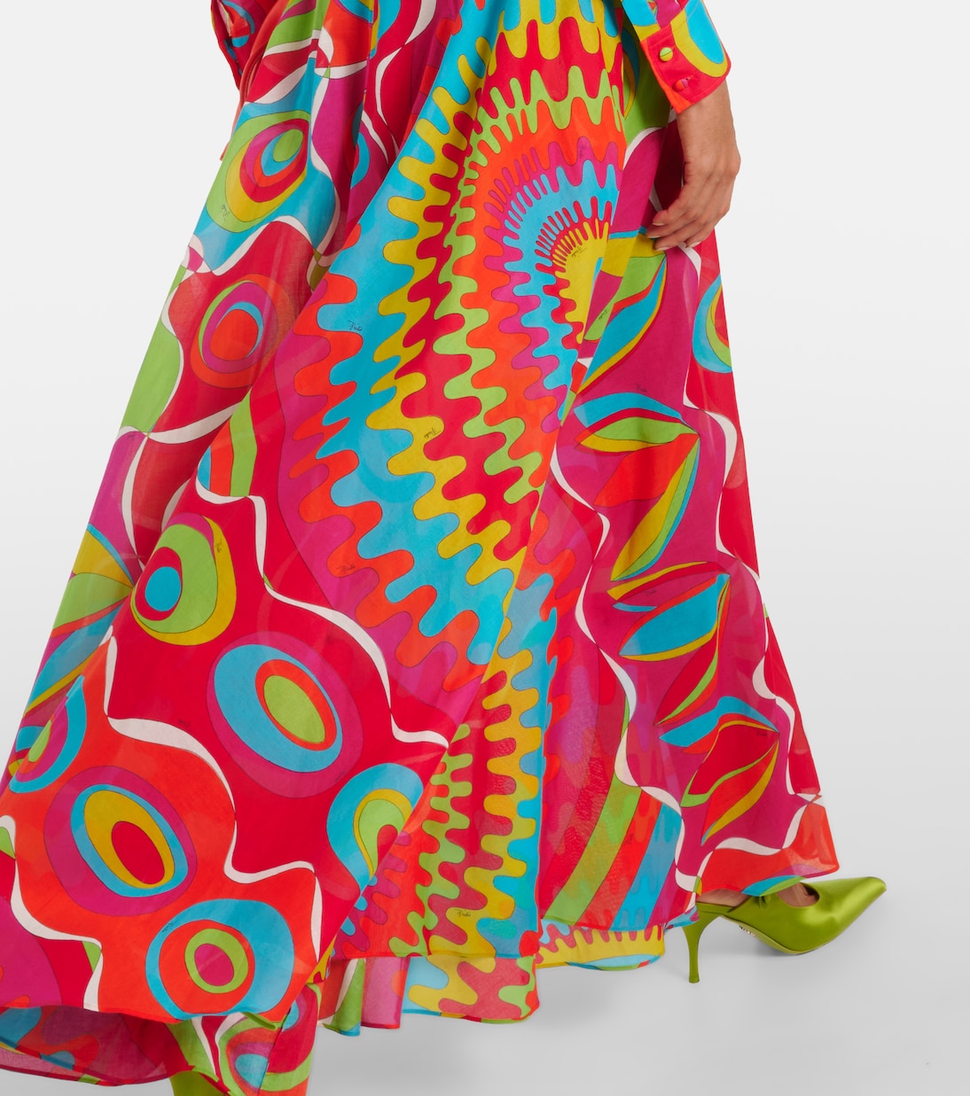 Falda larga Bersaglio de algodón | Pucci