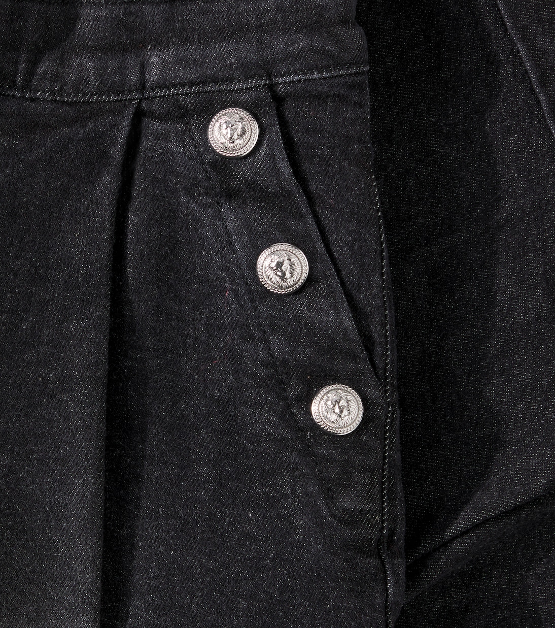 Embellished wide-leg jeans | Balmain Kids