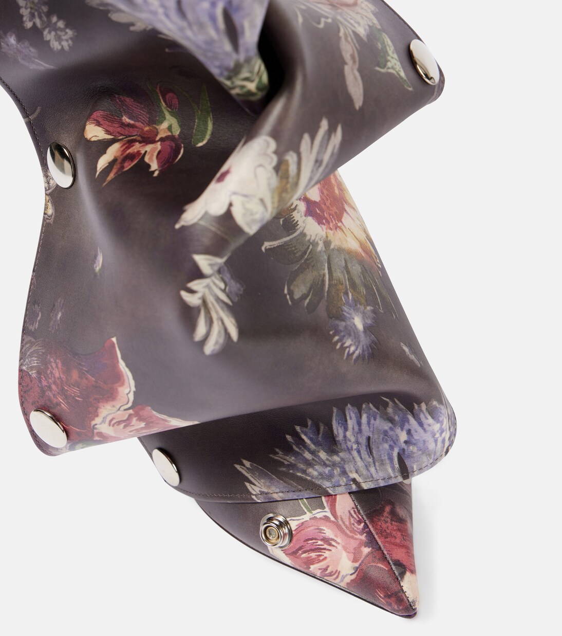 Snap 100 floral leather knee-high boots | Y/Project