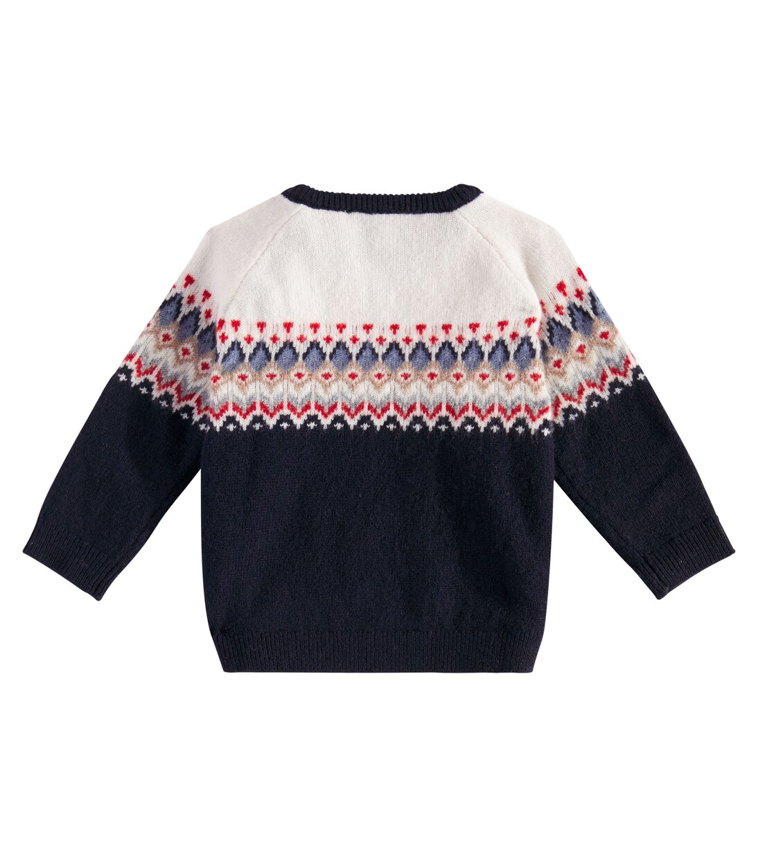 Baby Fair Isle wool jacquard sweater | Tartine et Chocolat