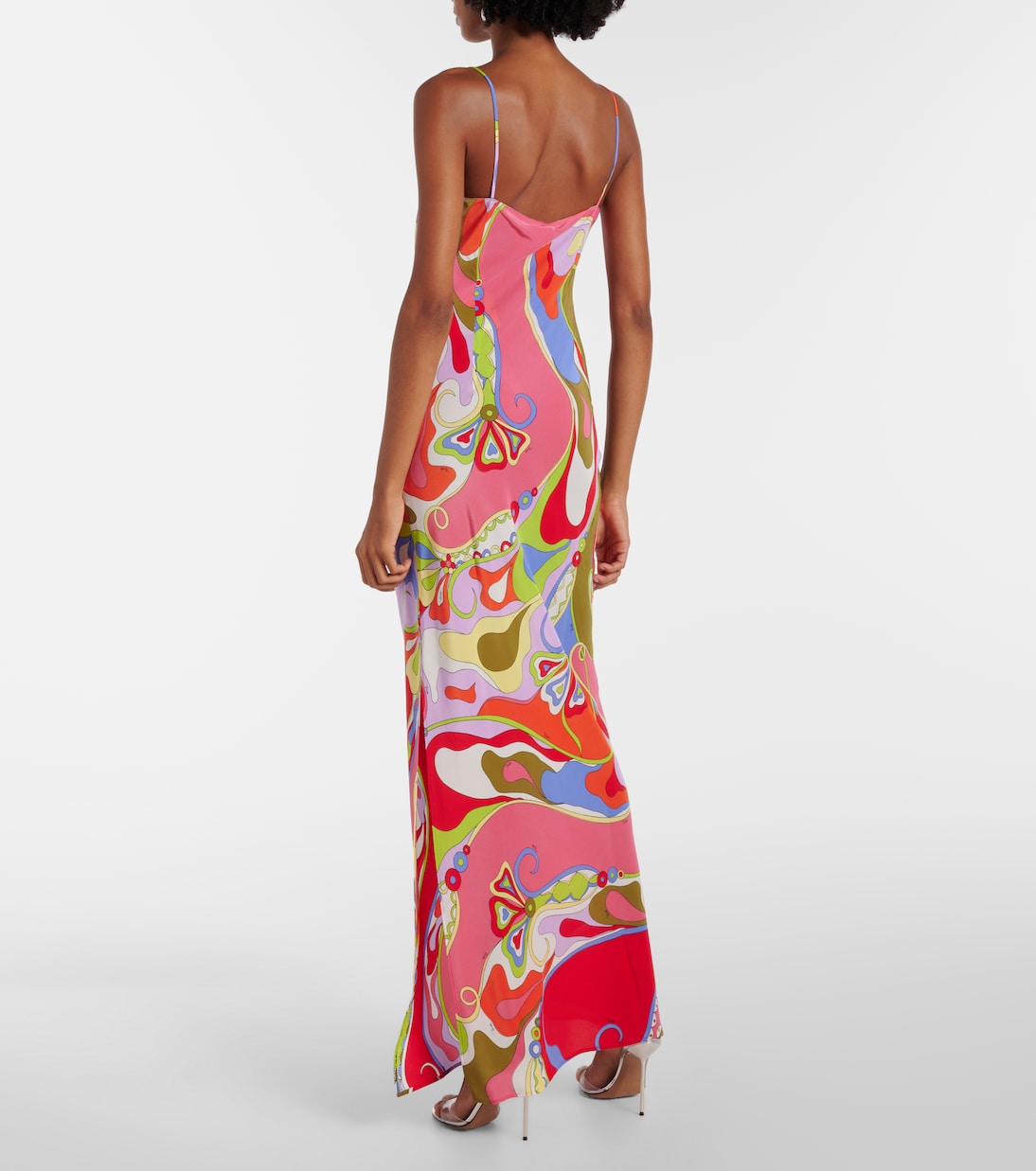 Maxikleid Orchidee aus Crêpe de Chine aus Seide | Pucci