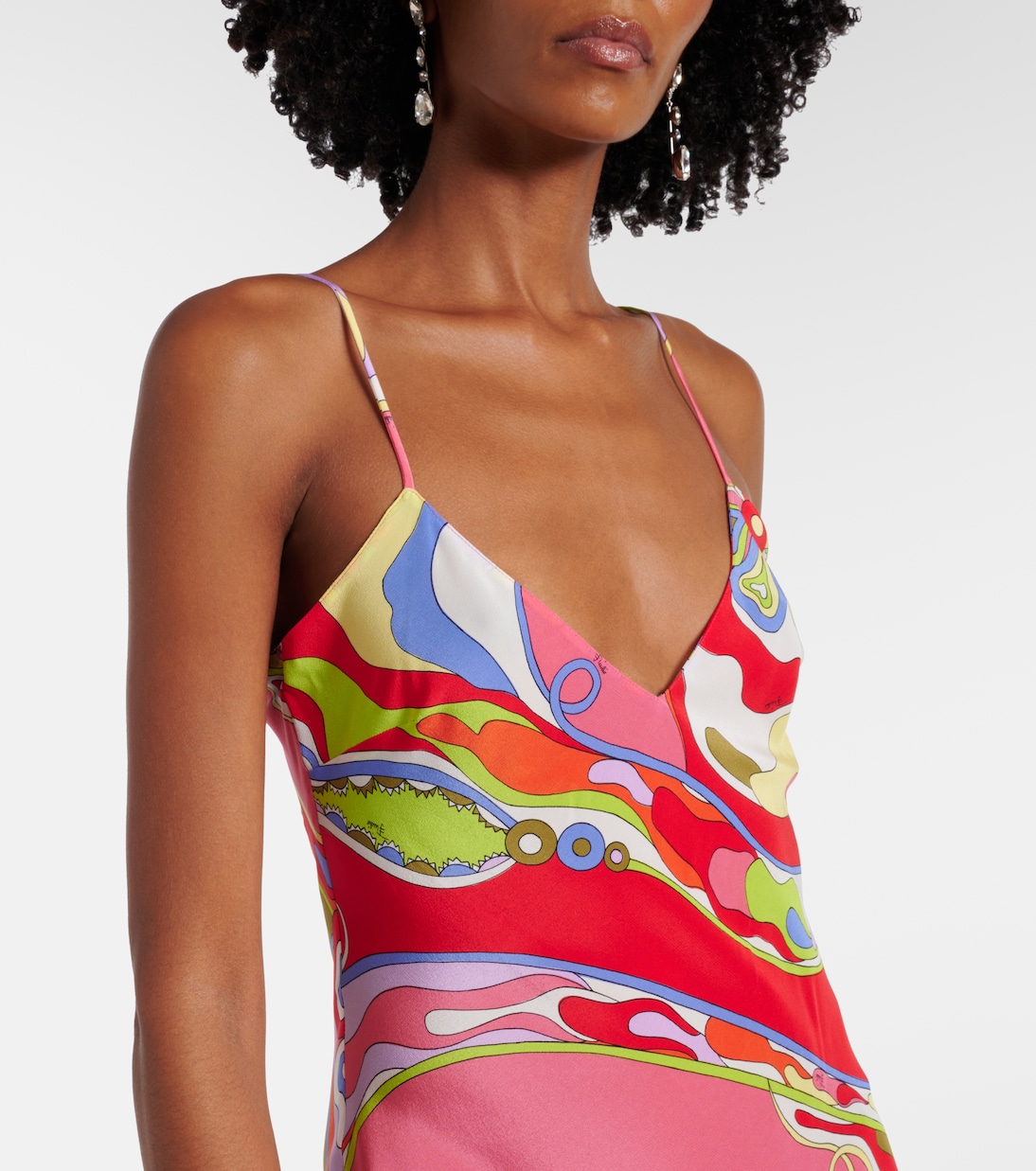 Maxikleid Orchidee aus Crêpe de Chine aus Seide | Pucci