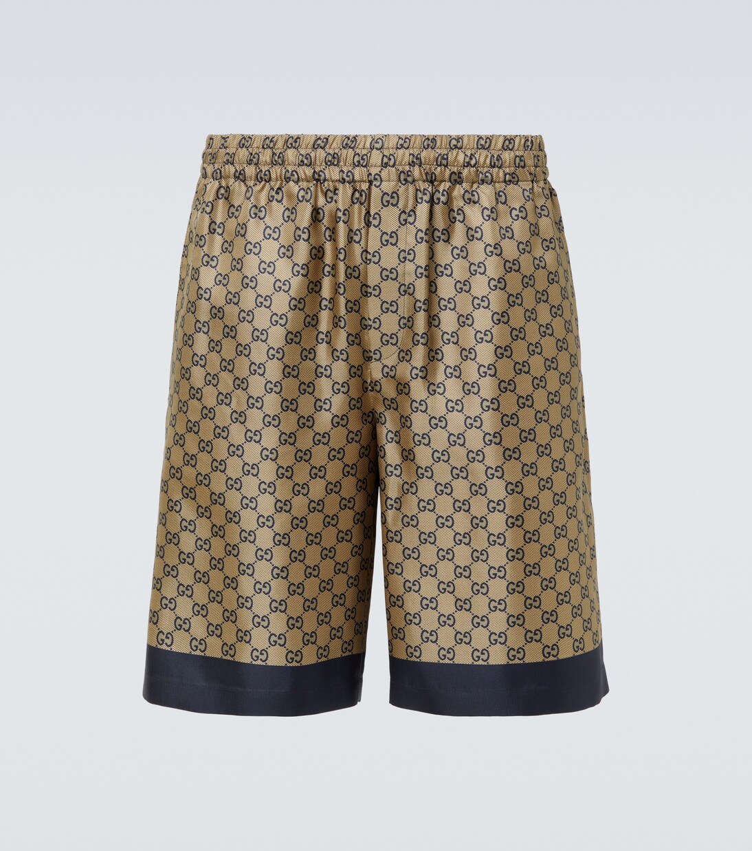 GG printed silk twill shorts | Gucci