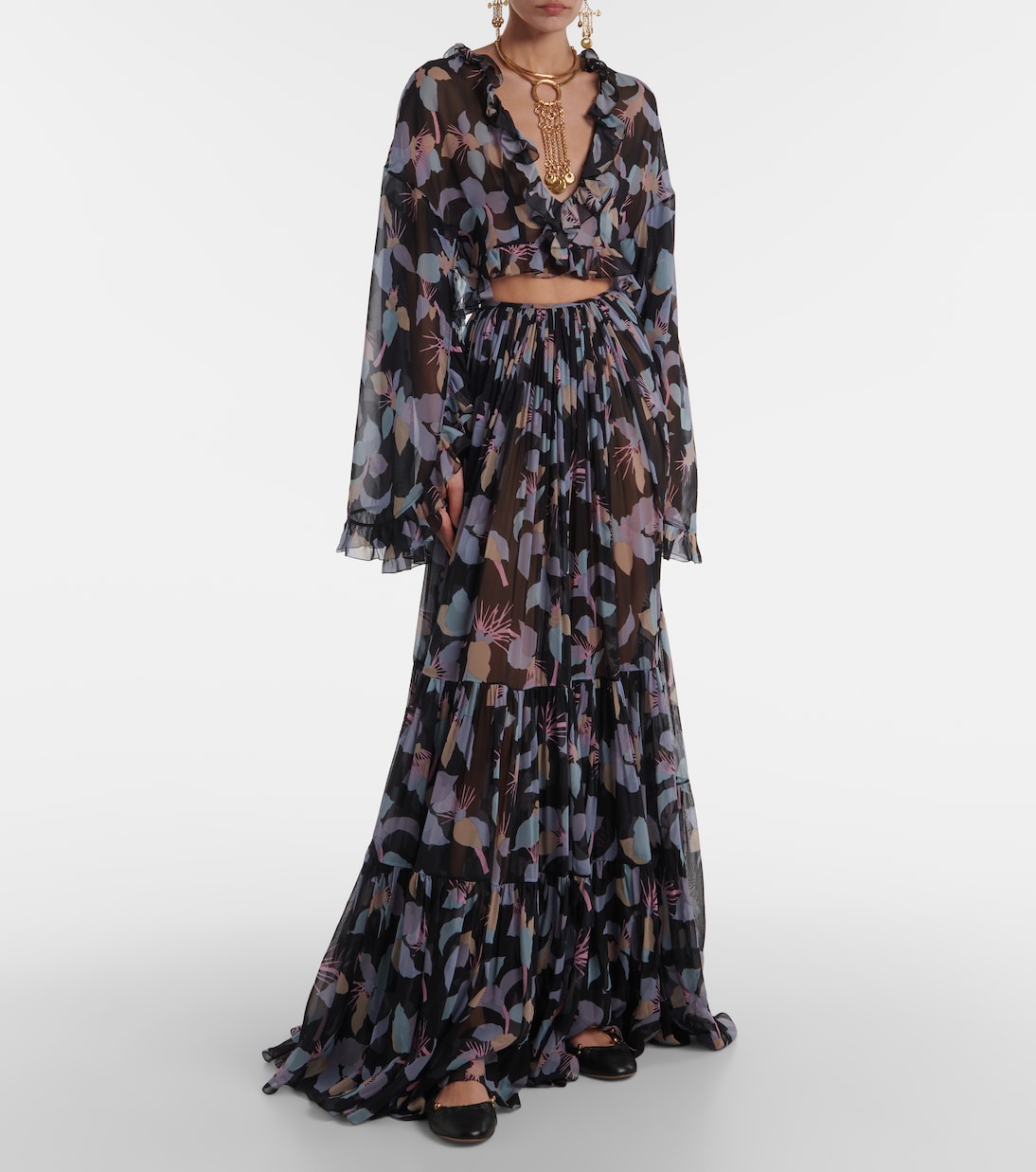 Ballerinas Luna aus Leder | Chloé