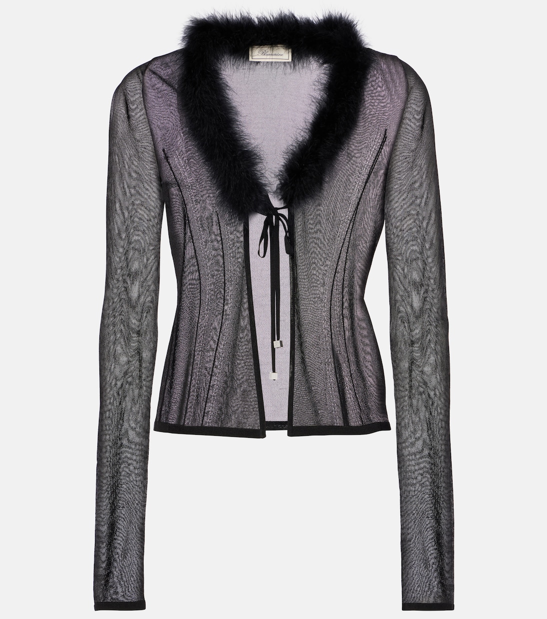 Cardigan mit Federn | Blumarine