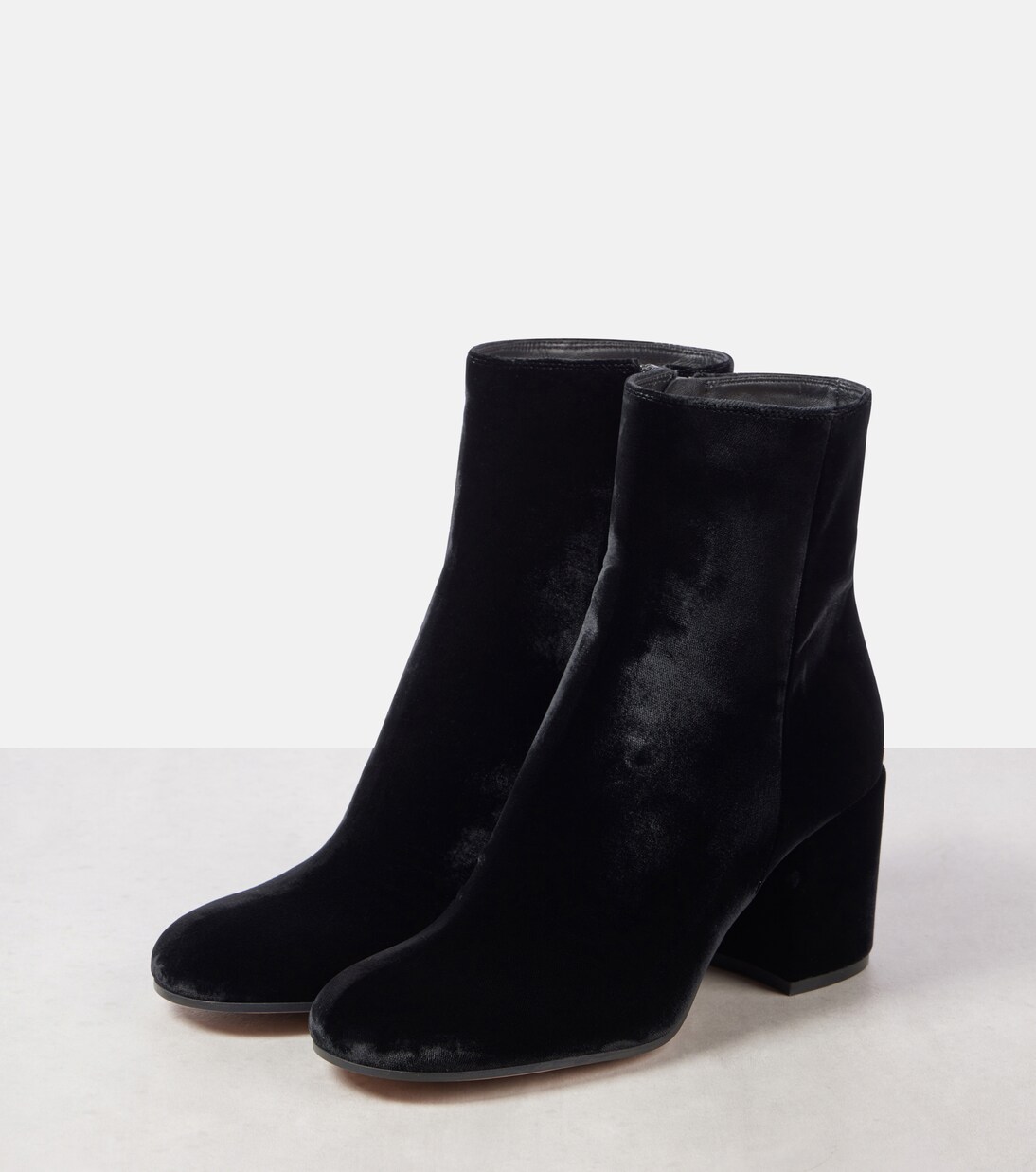 Joelle 70 velvet booties | Gianvito Rossi
