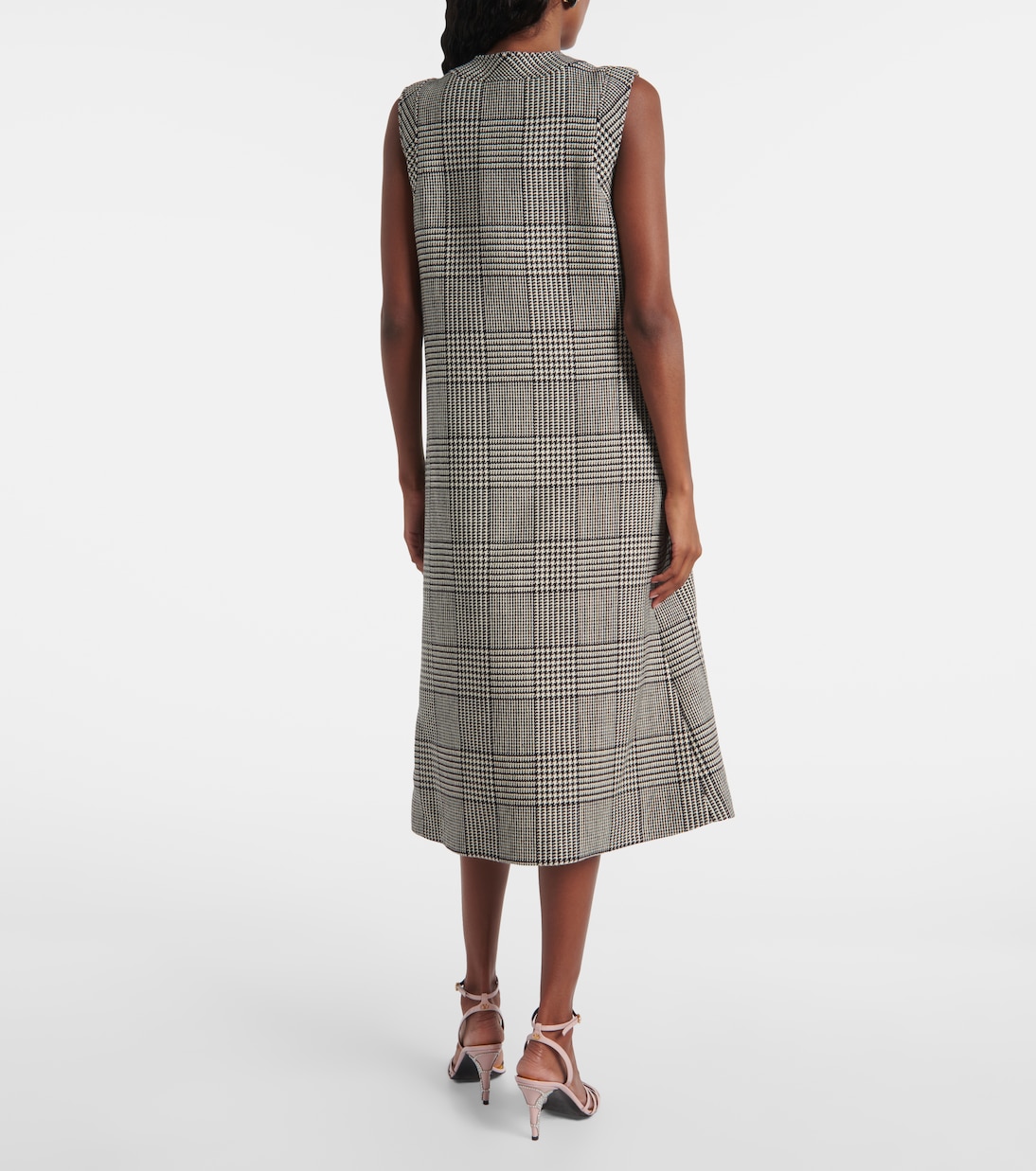 Vestido midi Mossi de lana virgen | Valentino