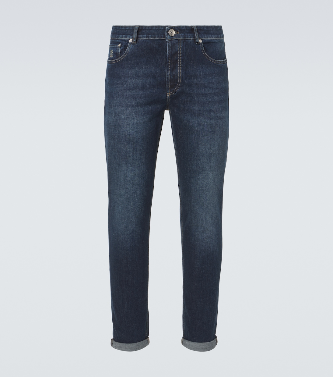 Traditional Fit 슬림 레그 진 | Brunello Cucinelli