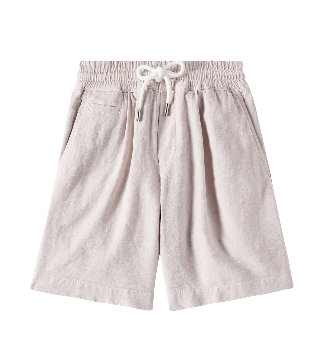 Dyed linen-blend Bermuda shorts | Brunello Cucinelli Kids