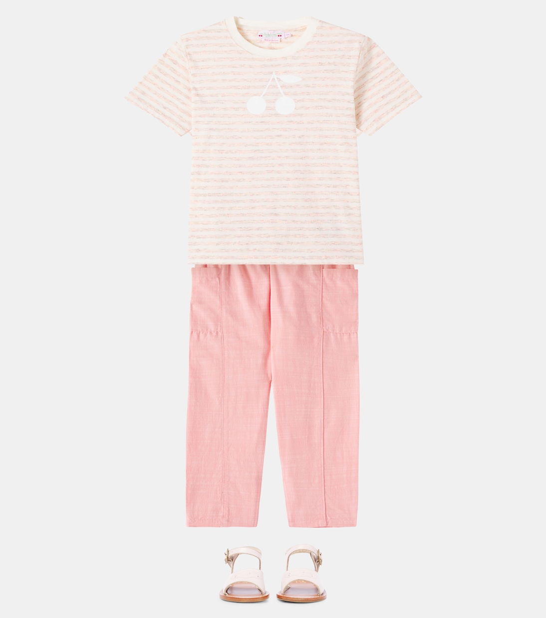 Tiche cotton chambray pants | Bonpoint