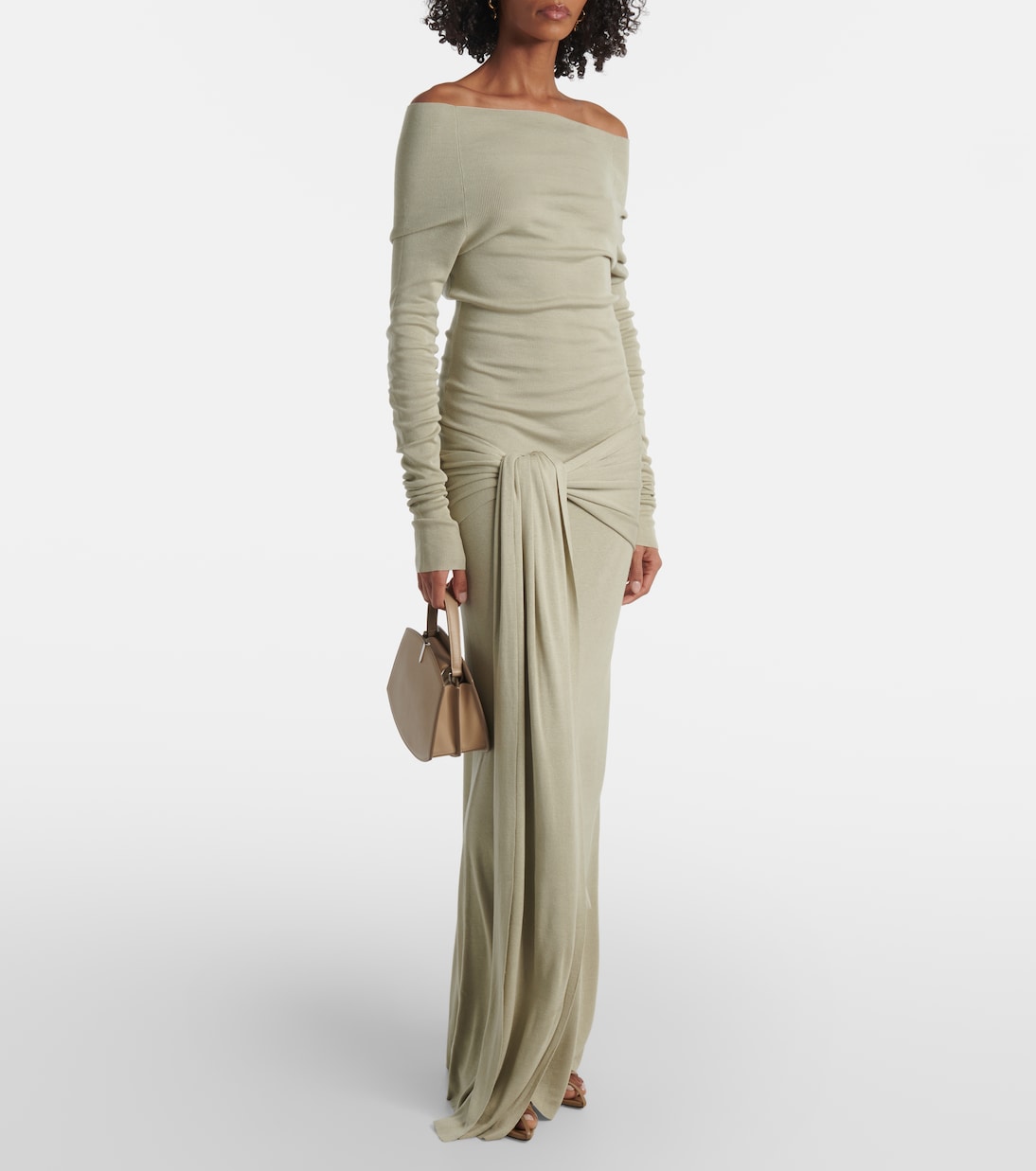 Robe longue Kora en soie mélangée | Aya Muse