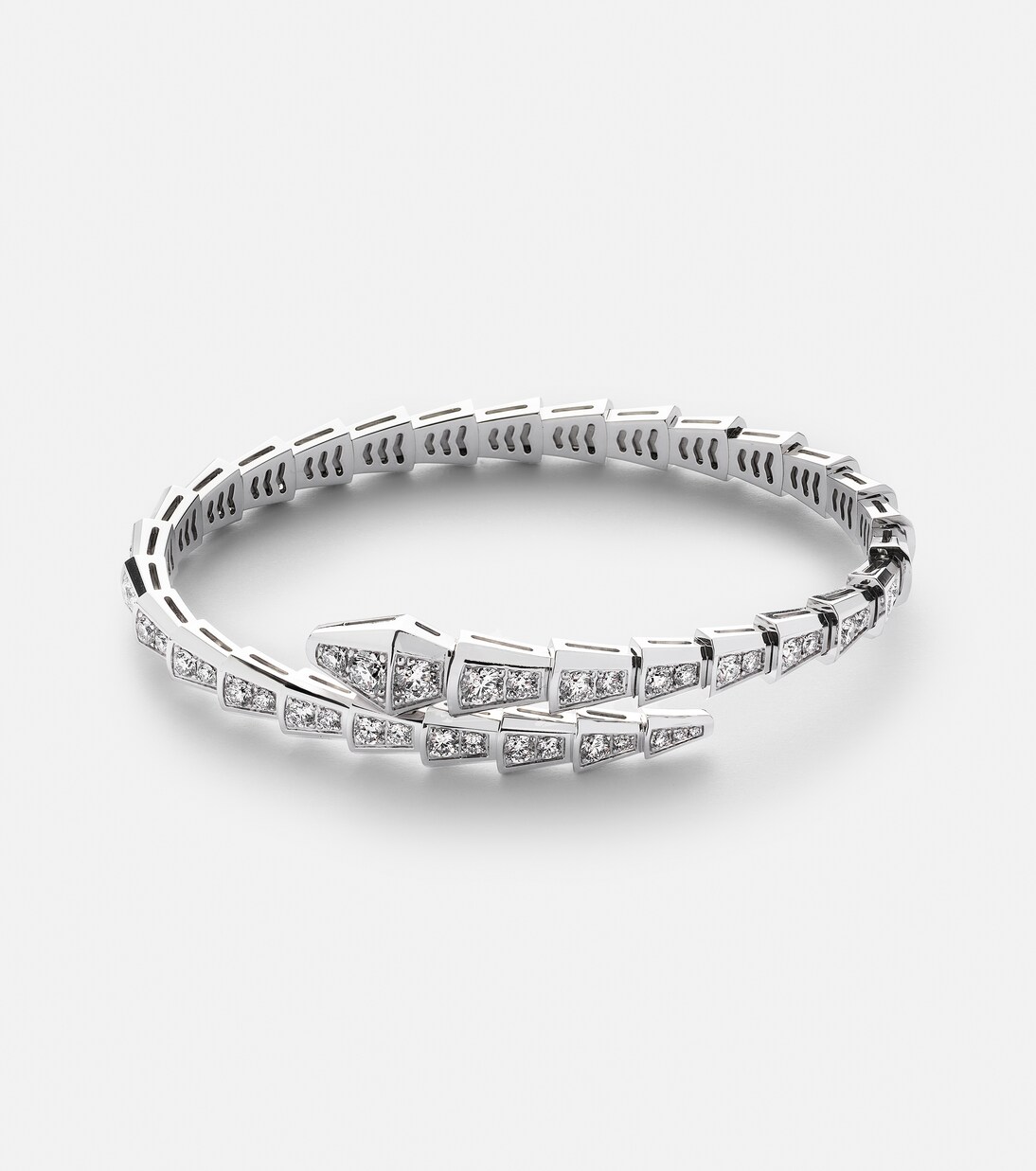 Bracelet Serpenti Viper en or blanc 18 ct et diamants | Bvlgari