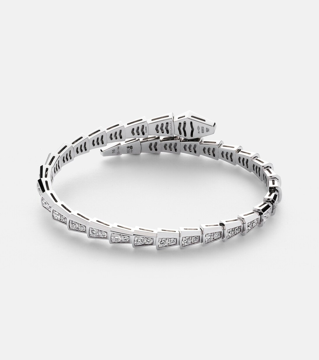 Bracelet Serpenti Viper en or blanc 18 ct et diamants | Bvlgari