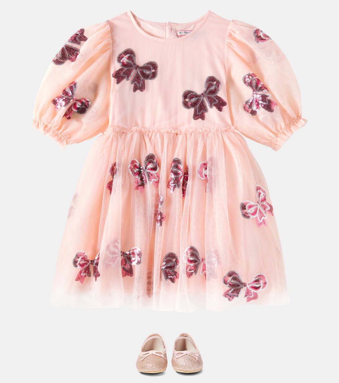 Robe Yvonne en tulle à sequins | Konges Sløjd