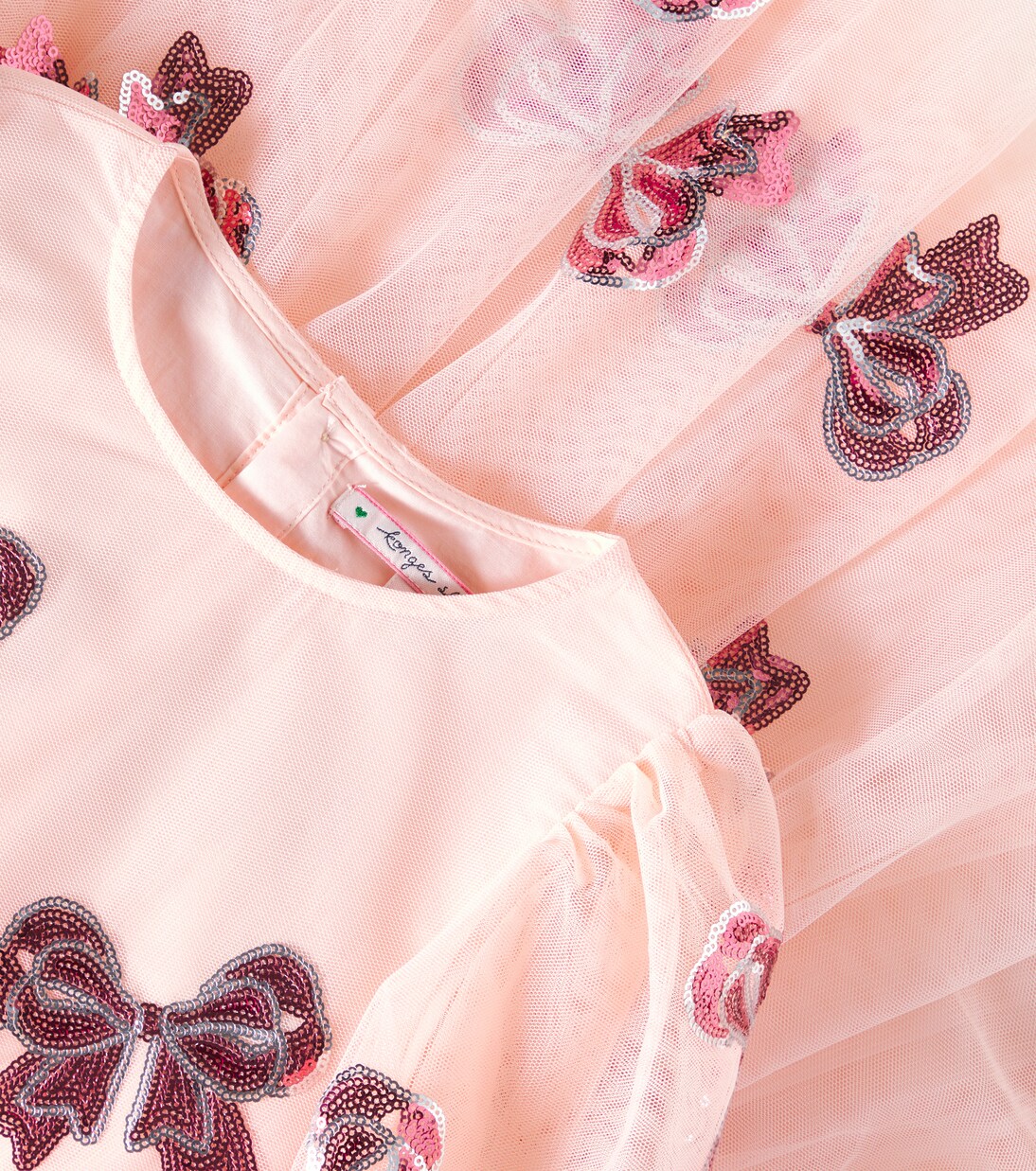 Robe Yvonne en tulle à sequins | Konges Sløjd