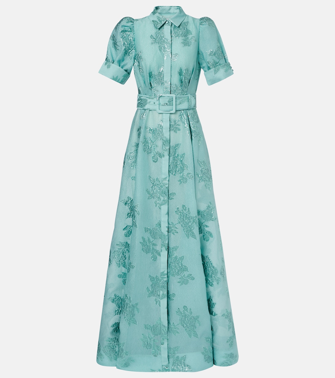 Benette belted brocade shirt dress | Rebecca Vallance