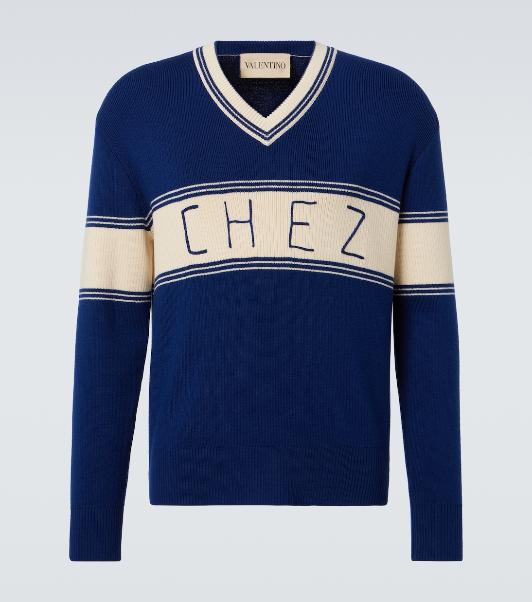 Chez Valentino羊毛与棉质毛衣  | Valentino