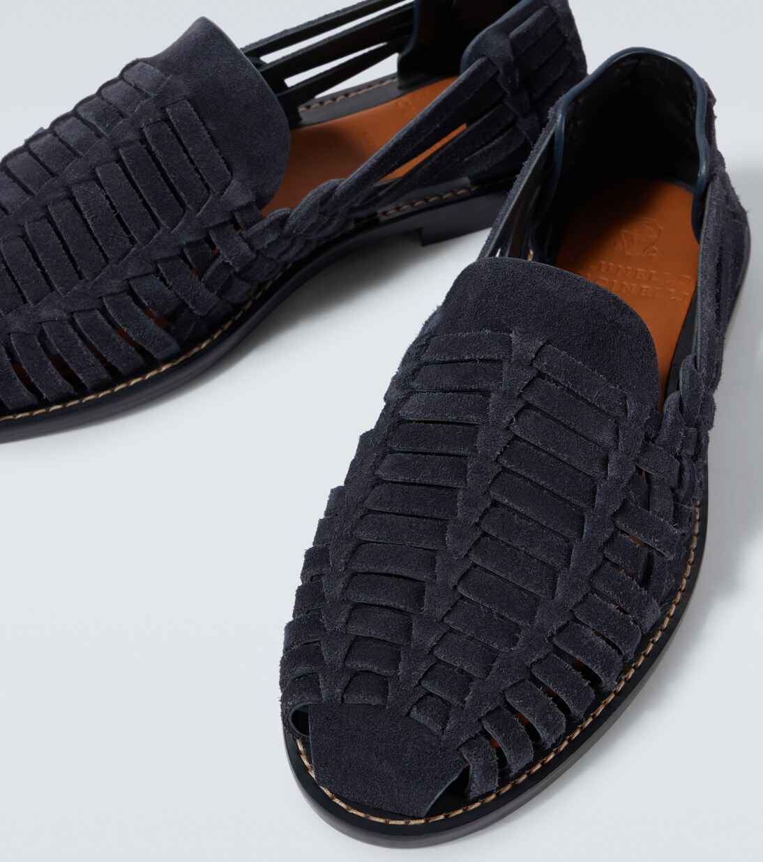 Slip-Ons Sean aus Veloursleder | Brunello Cucinelli