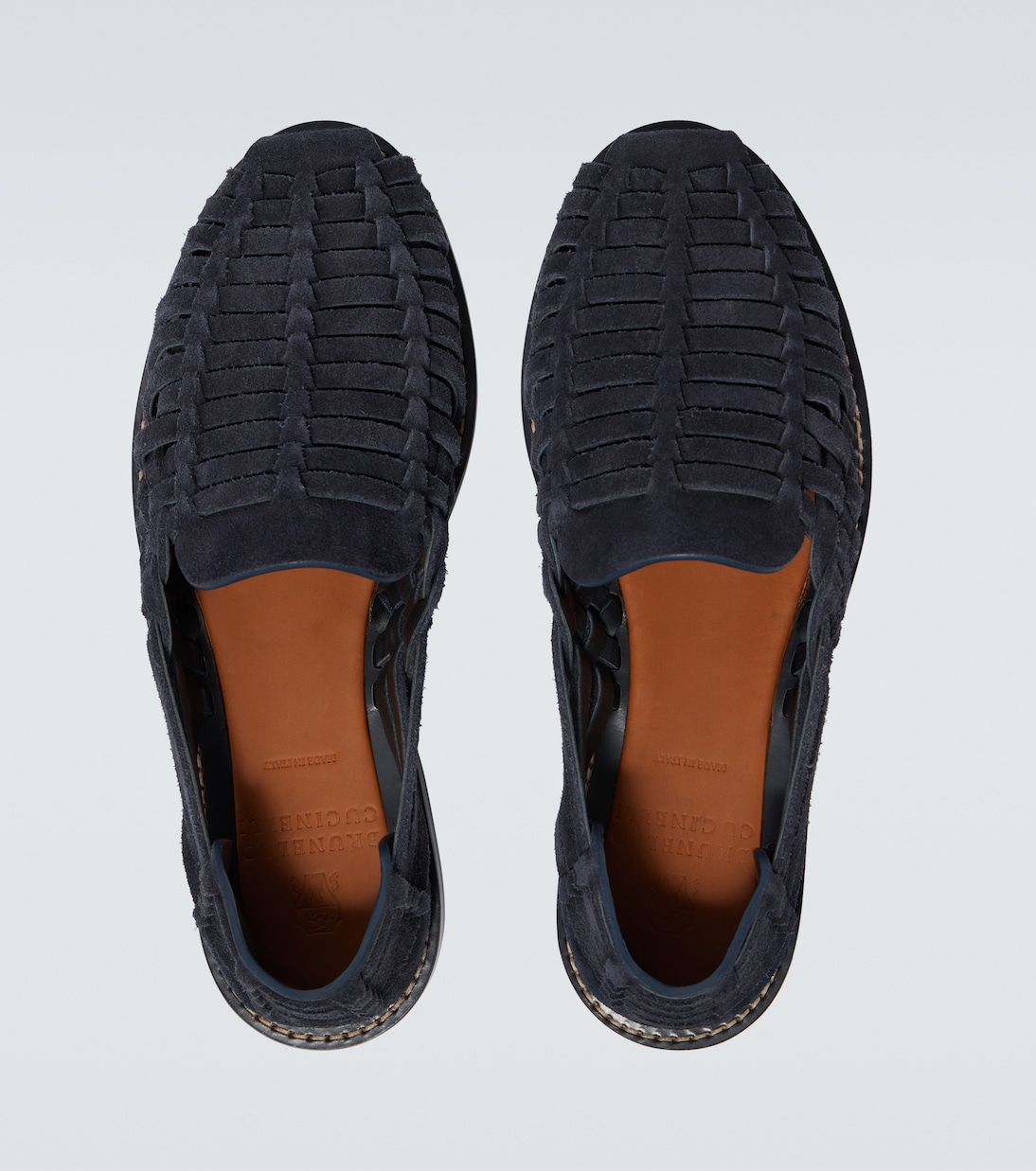 Slip-Ons Sean aus Veloursleder | Brunello Cucinelli