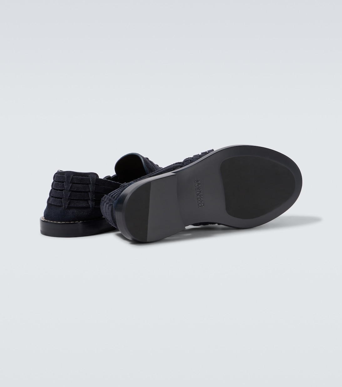 Slip-Ons Sean aus Veloursleder | Brunello Cucinelli