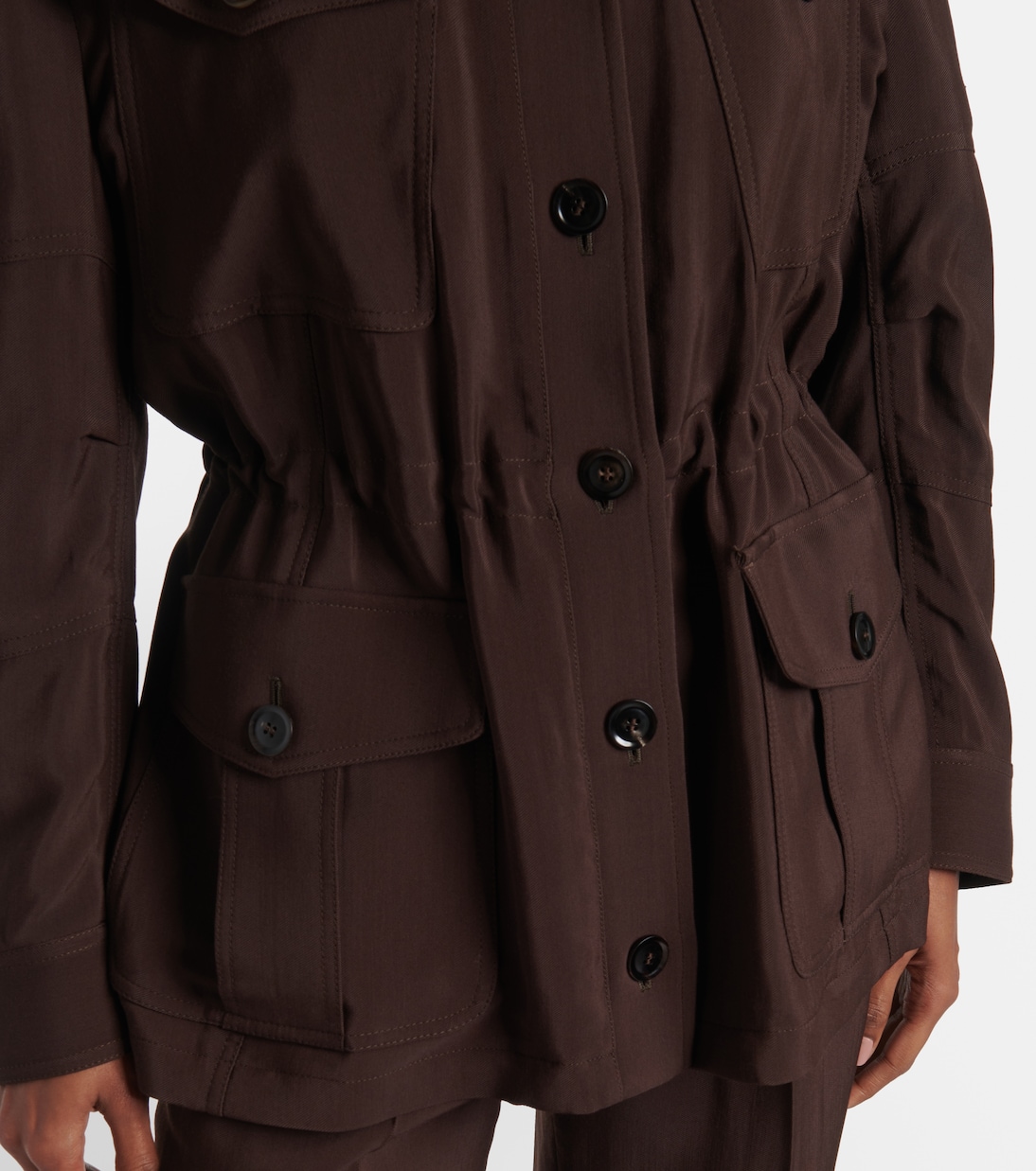 Feldjacke mit Leder | Tom Ford