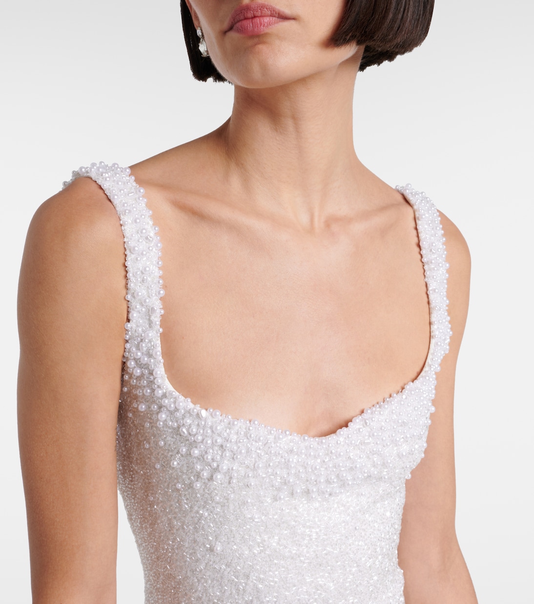 Bridal Venus embellished minidress | Clio Peppiatt