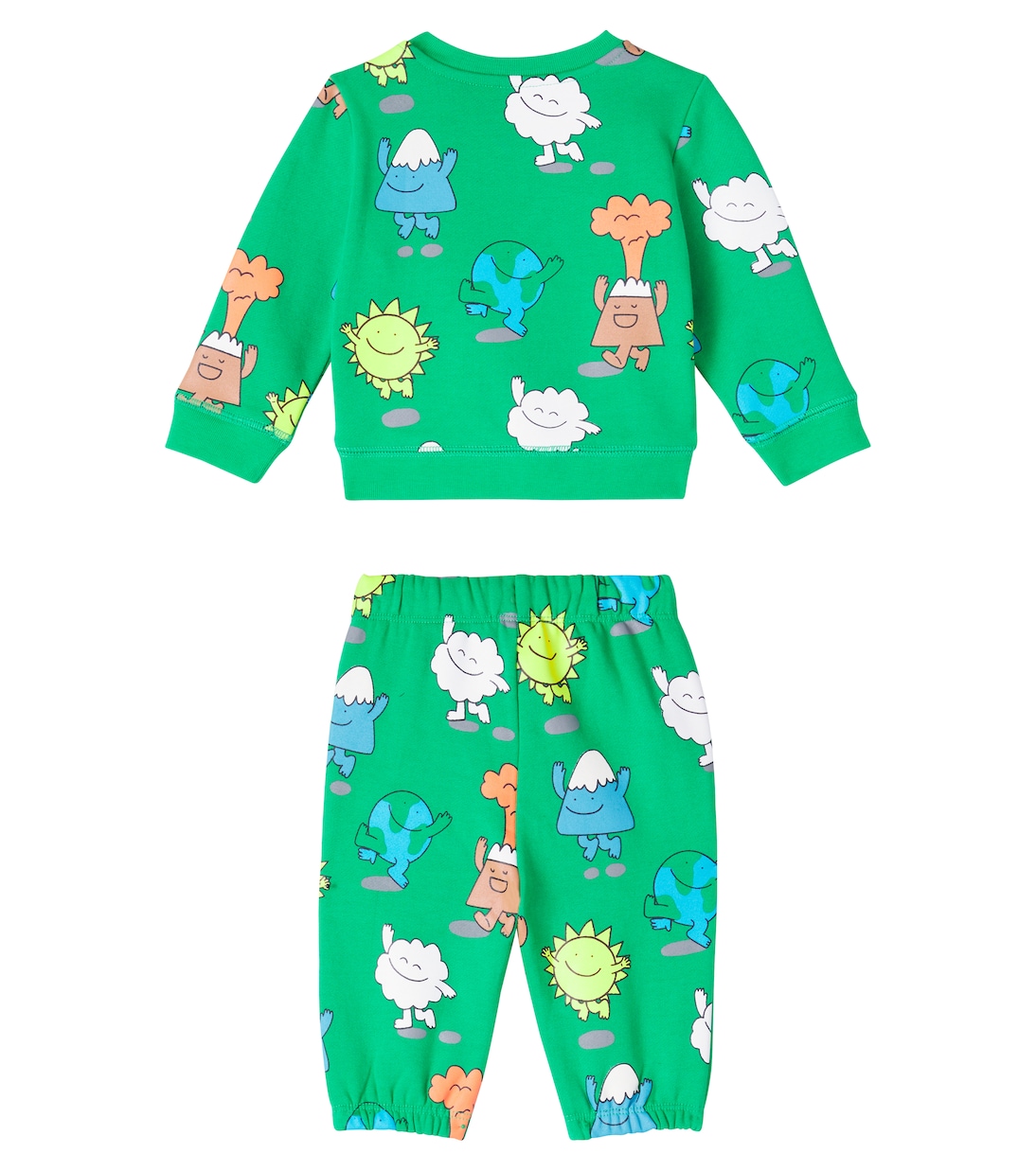 Baby Heart cotton fleece tracksuit | Stella McCartney Kids