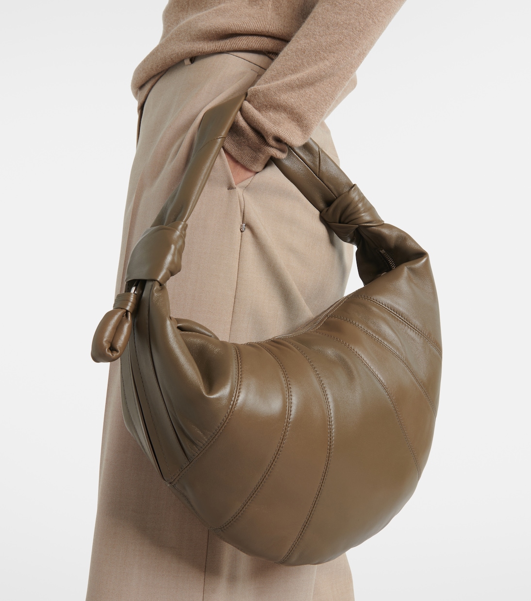 Fortune Croissant leather shoulder bag | Lemaire