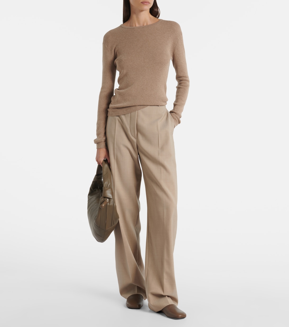 Fortune Croissant leather shoulder bag | Lemaire