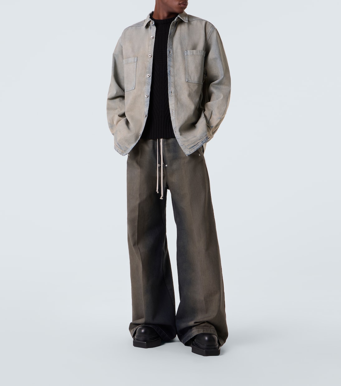 Faded denim shirt | Rick Owens