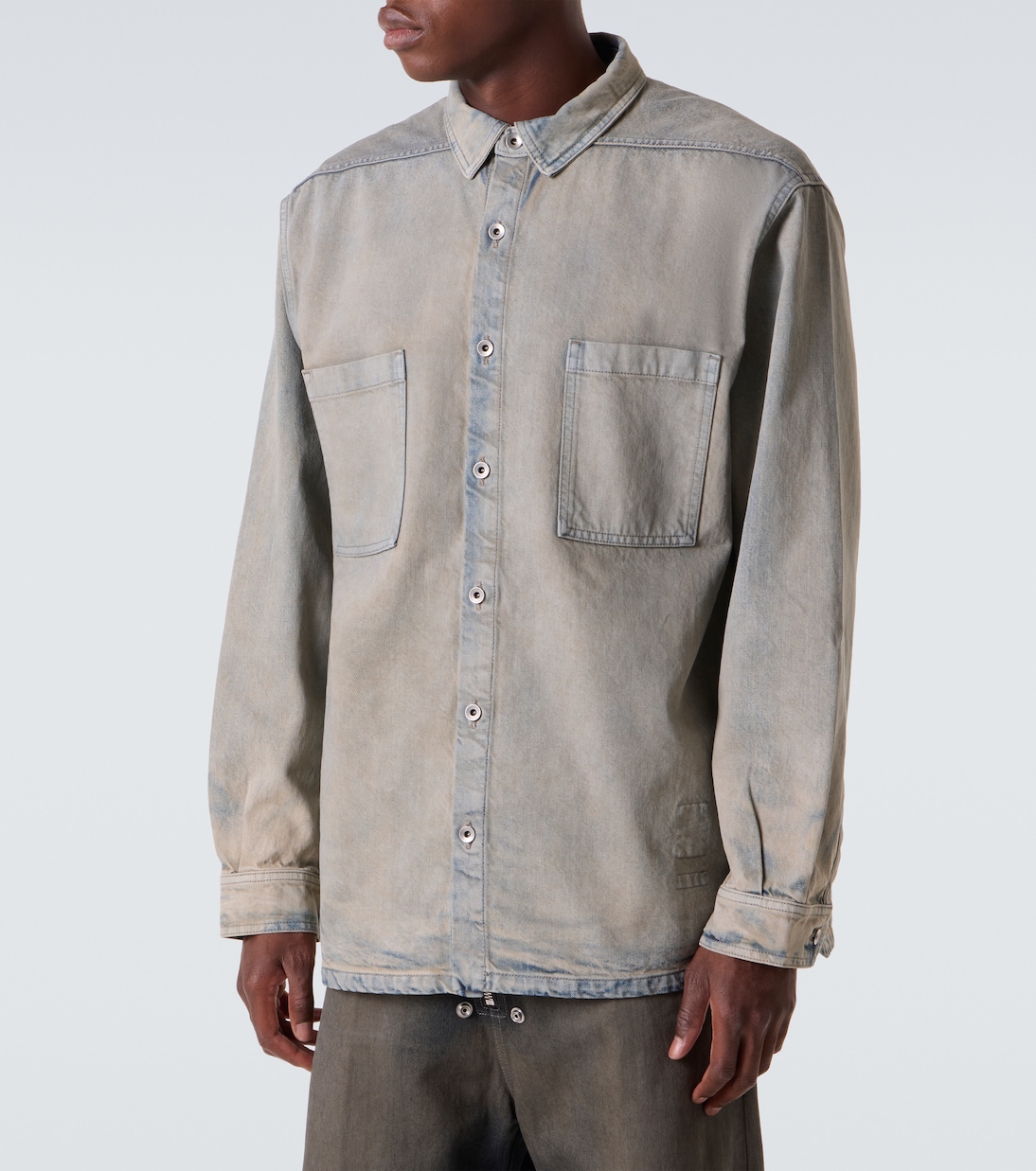 Faded denim shirt | Rick Owens