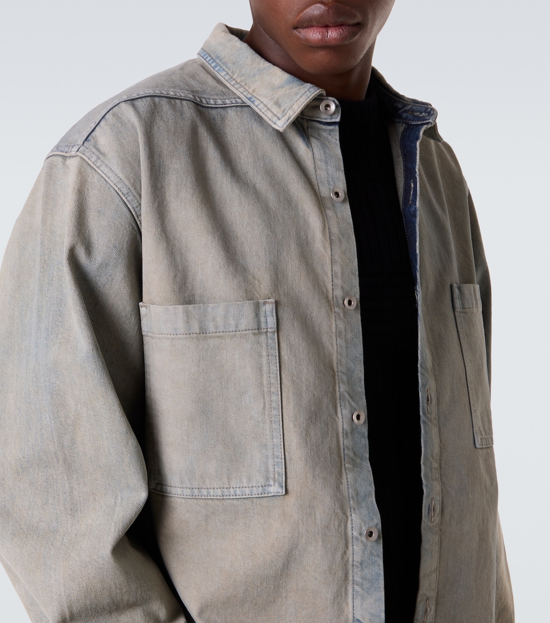 Faded denim shirt | Rick Owens