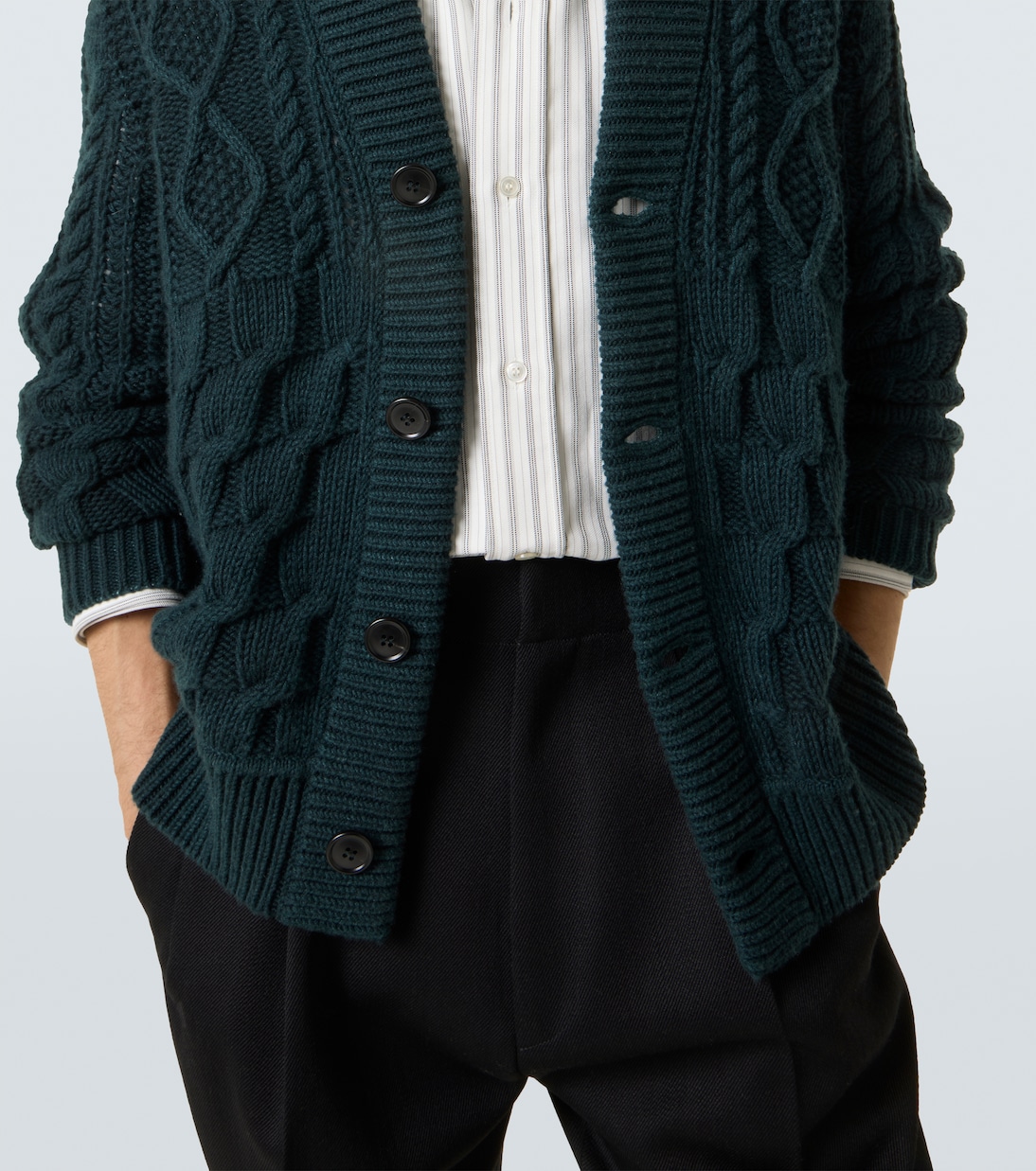Cable-knit cashmere cardigan | Zegna