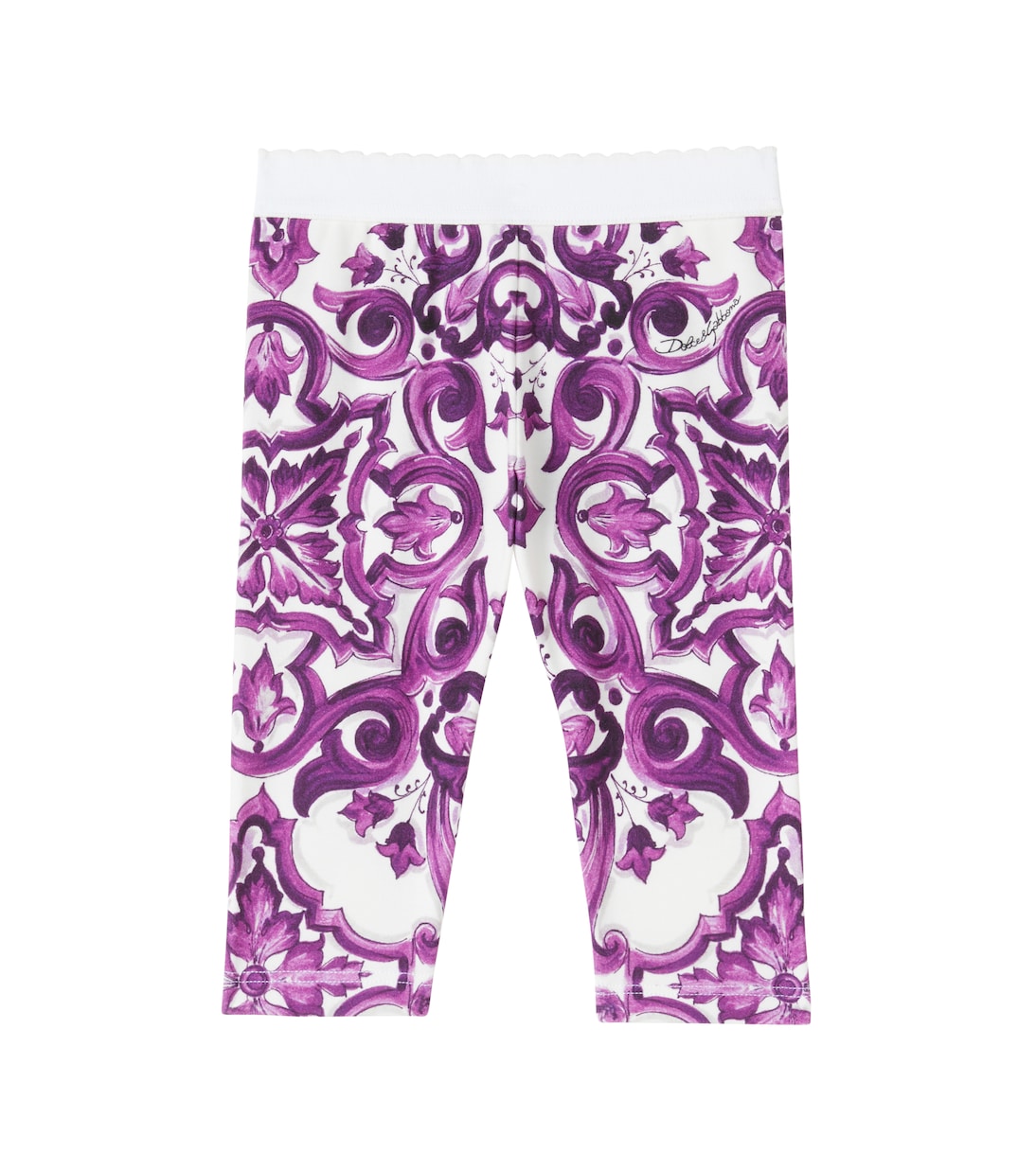 Baby Majolica cotton-blend leggings | Dolce&Gabbana Kids