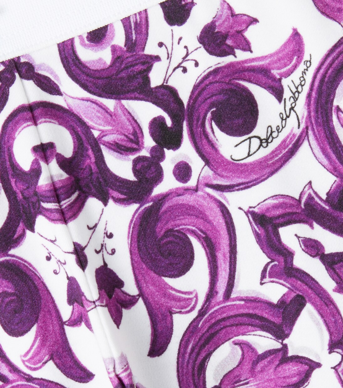 Baby Majolica cotton-blend leggings | Dolce&Gabbana Kids