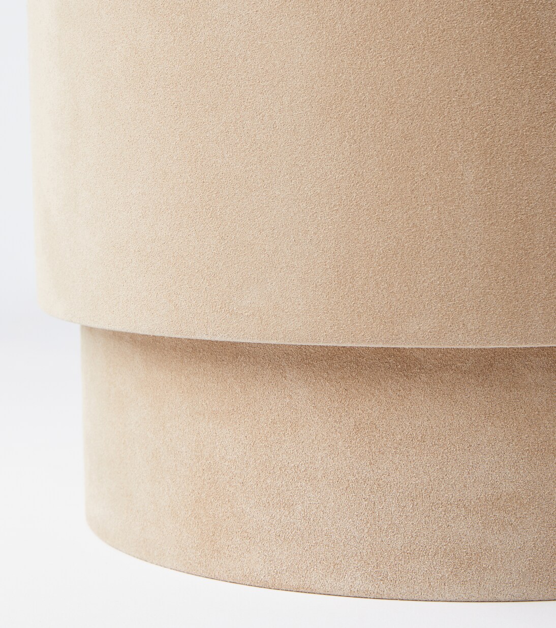 Suede stool | Michaël Verheyden