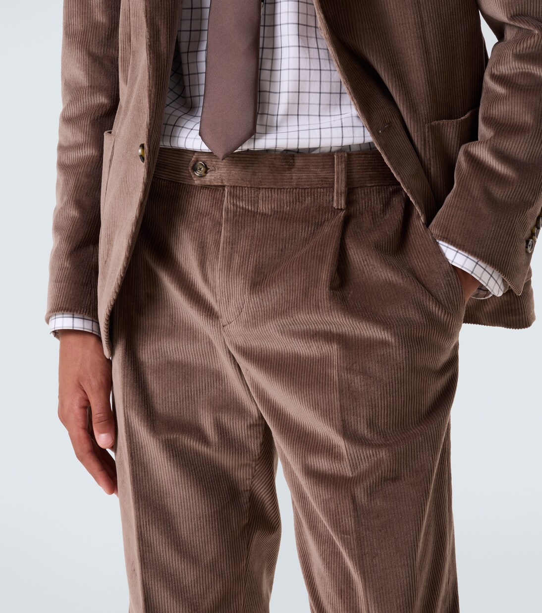 Cotton corduroy suit pants | Lardini