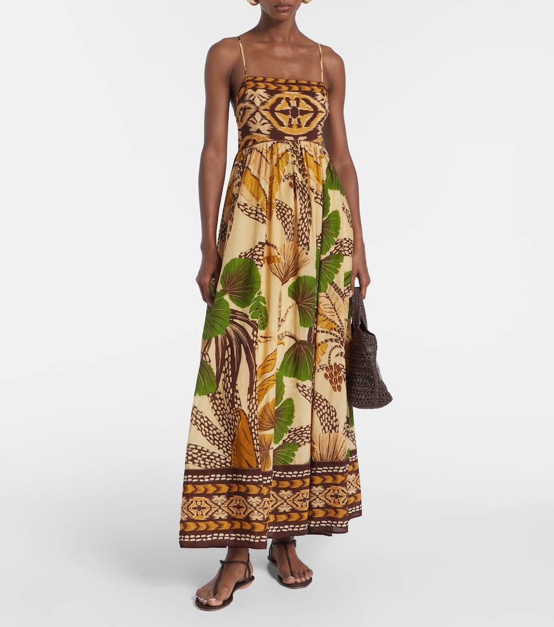 Maxikleid Folliage Sketch | Farm Rio