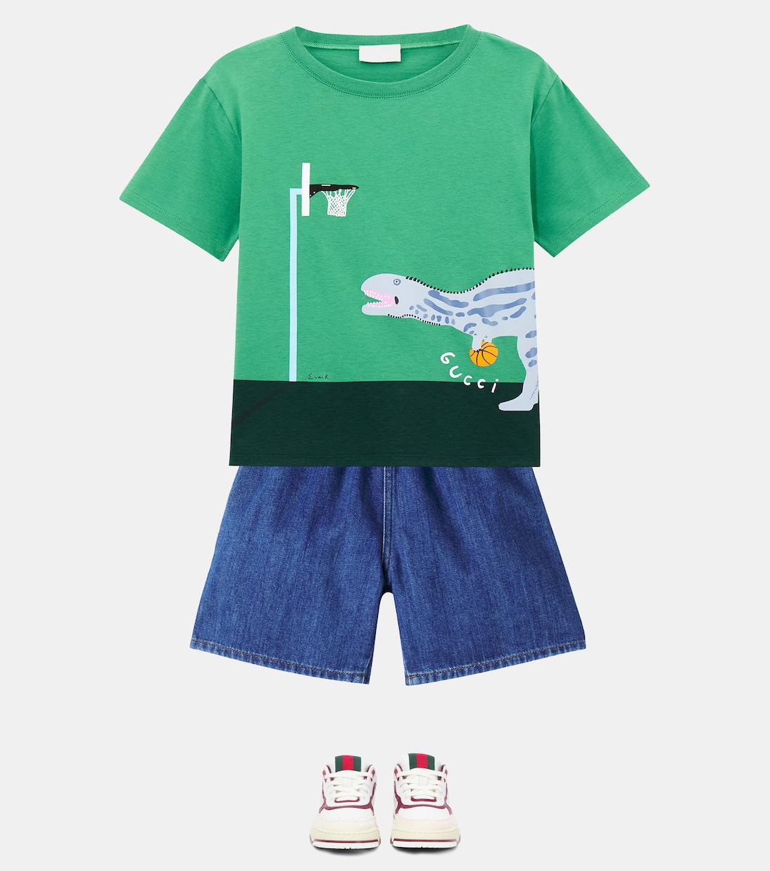 x Euan Roberts – T-shirt imprimé en coton | Gucci Kids
