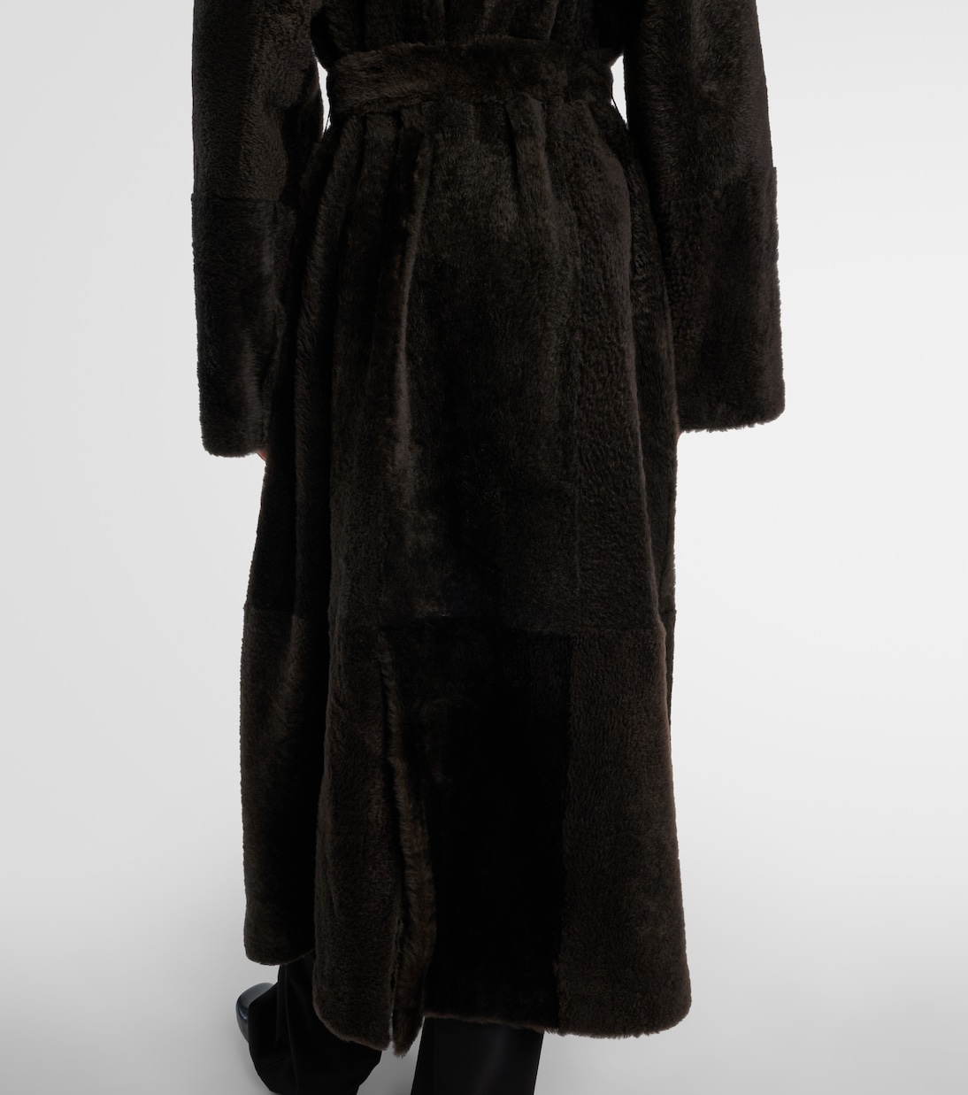 Madelina belted shearling coat | The Row