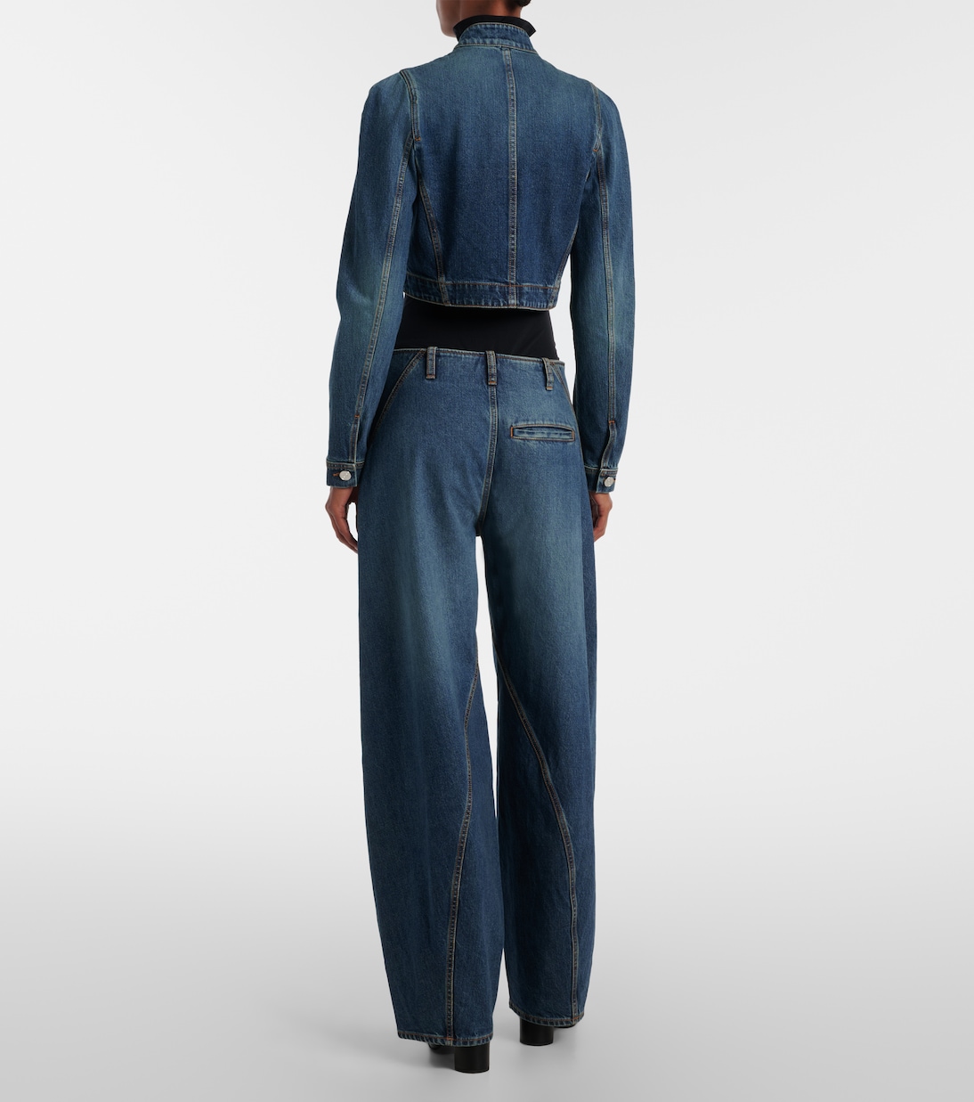 Cropped denim jacket | Alaïa