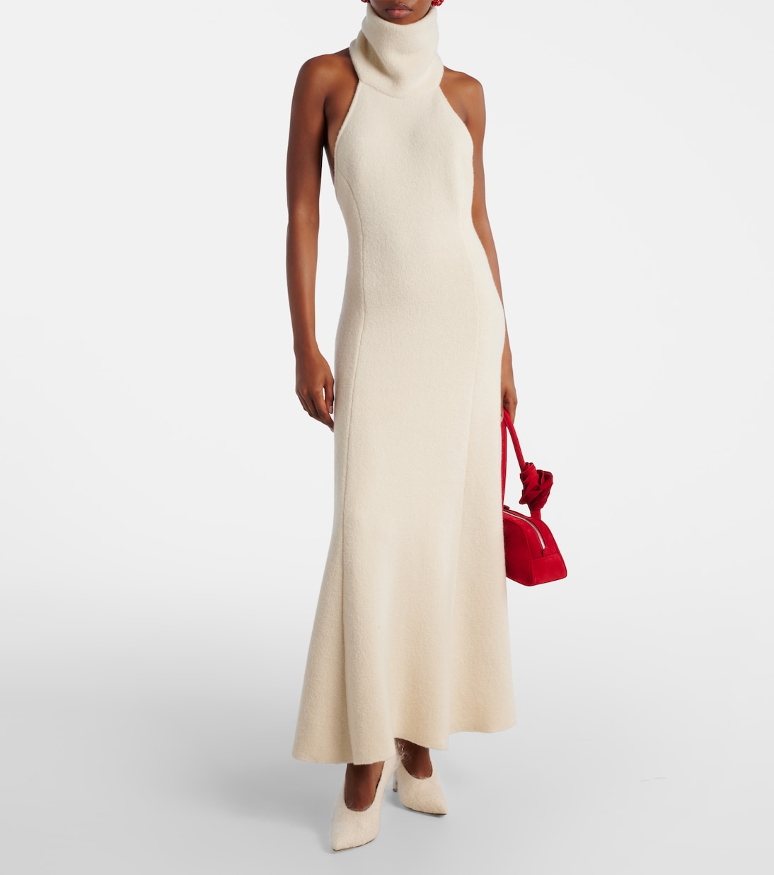 Abito lungo in lana, seta e cashmere | Magda Butrym