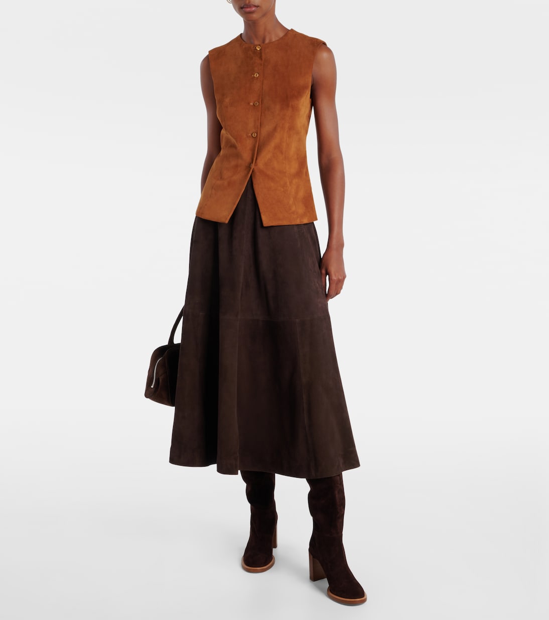 Weste Casino aus Veloursleder | Stouls