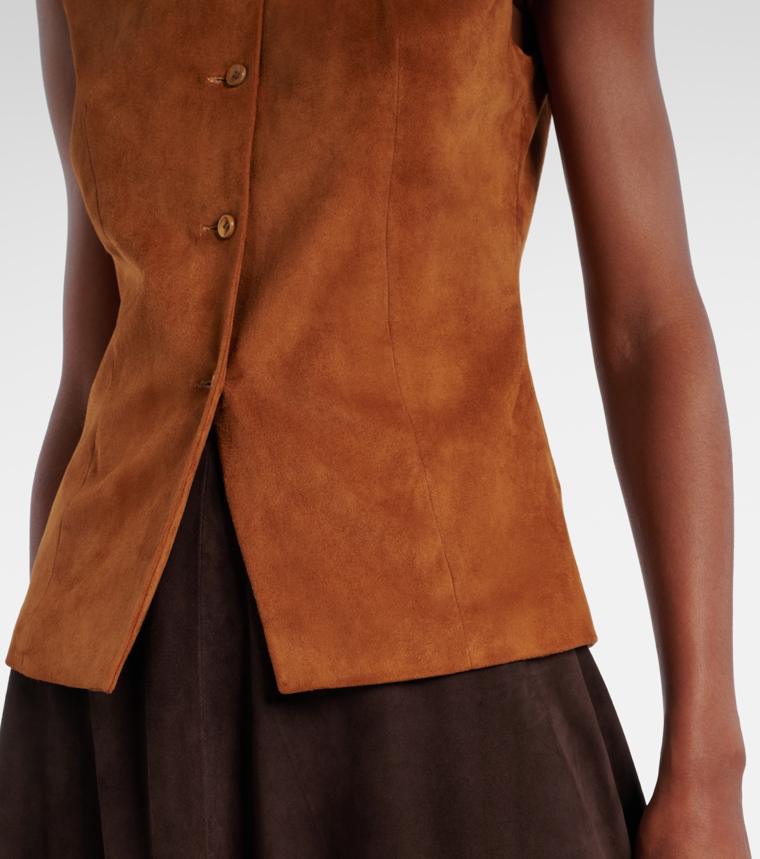 Weste Casino aus Veloursleder | Stouls