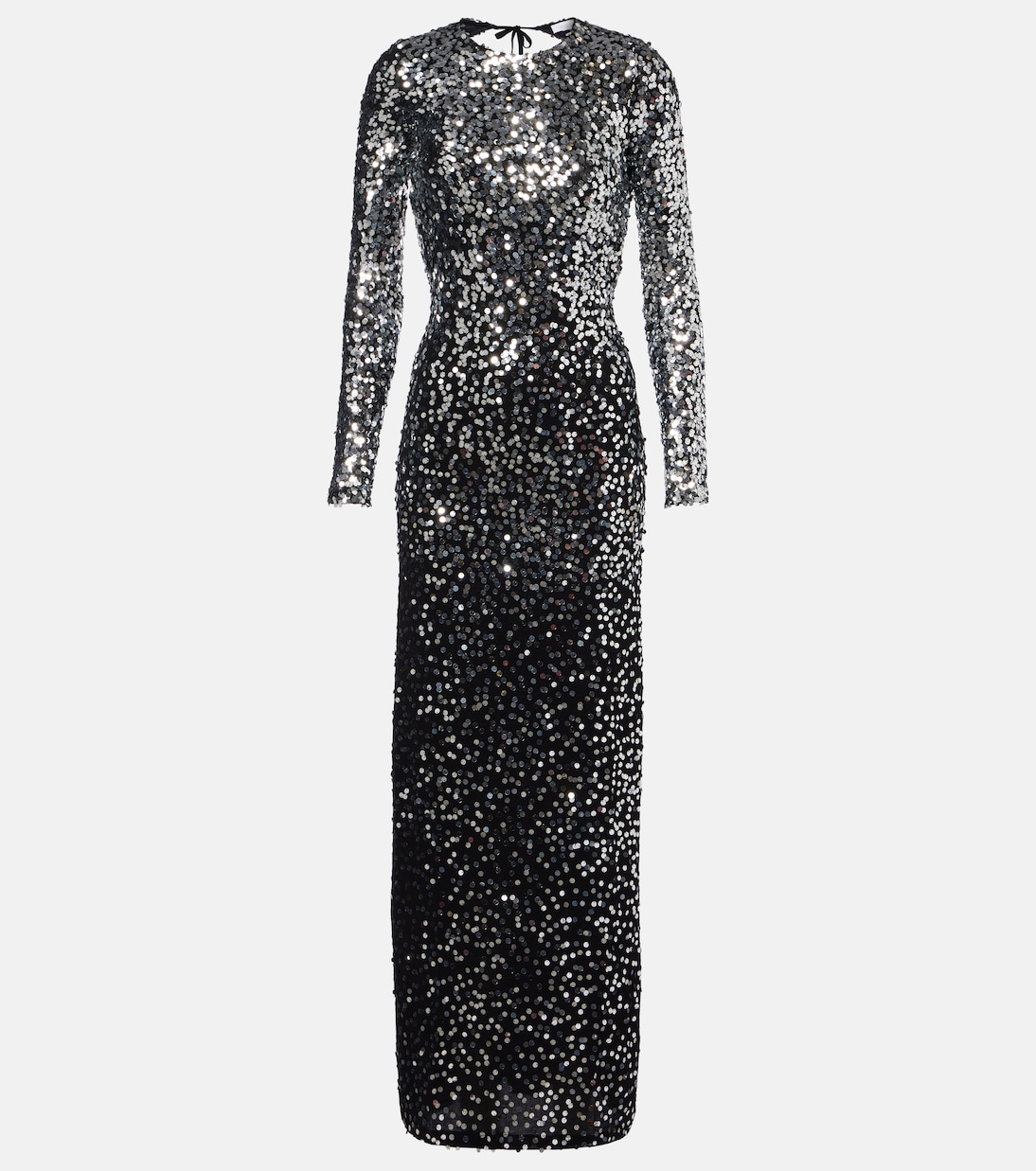 Sequined open-back jersey gown | Rabanne